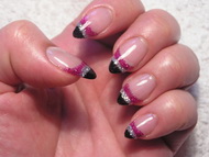 csillámos zselés díszítés